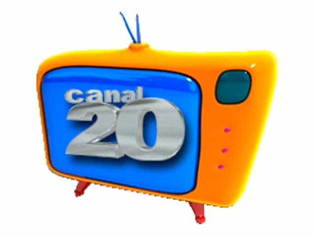 The logo of Canal 20 TV