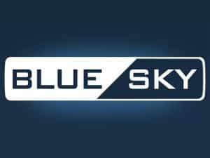 The logo of Blue Sky TV