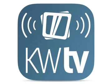 The logo of KW TV