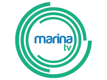The logo of Marina TV