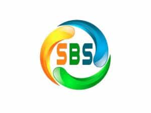 The logo of SBS TV