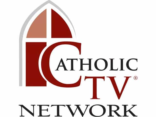 The logo of Catholic TV