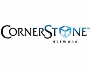 The logo of Cornerstone TV