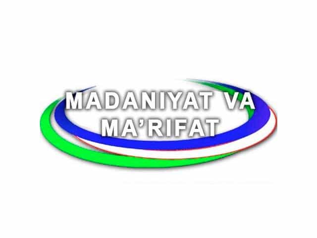 The logo of Madaniyat va ma'rifat