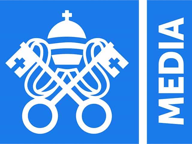 The logo of Vatican Media