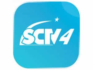 The logo of SCTV 4